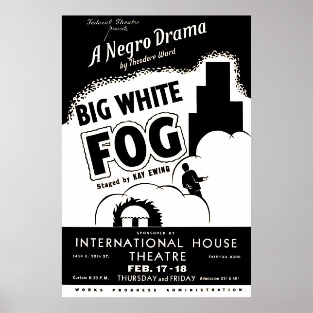 Big White Fog Vintage Theatre Poster (Front)