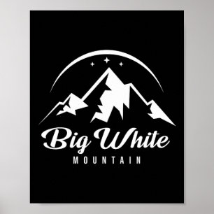 Big White Mountain Canada Ski Resort Skiing Snowbo Poster
