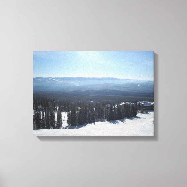 Big White Mountain Canvas Print (Front)