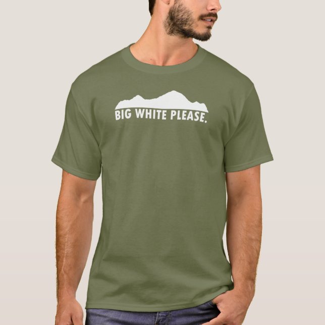 Big White Please T-Shirt (Front)