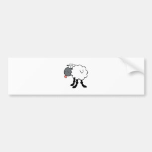 Big White Sheep Bumper Sticker