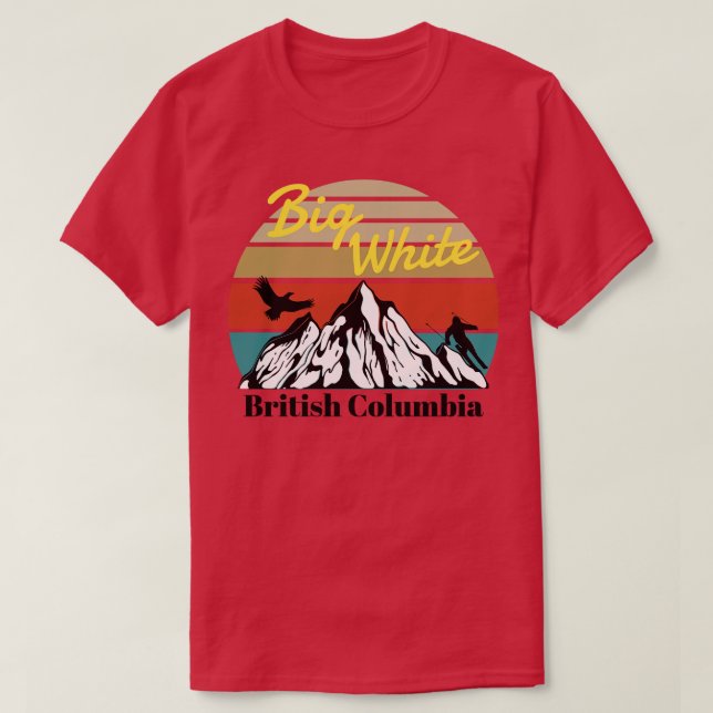 Big White ski British Columbia T-Shirt (Design Front)