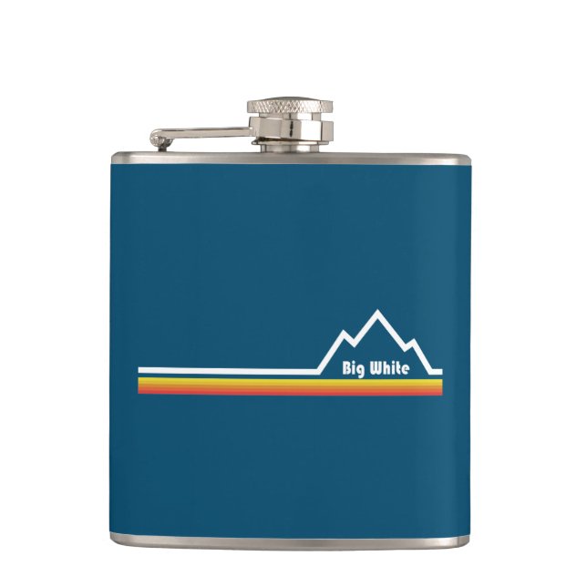Big White Ski Resort Hip Flask (Front)