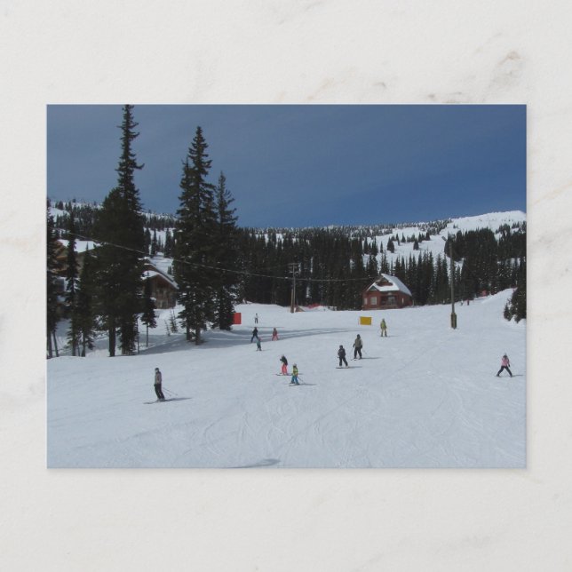 Big White Ski Scene Postcard (Front)