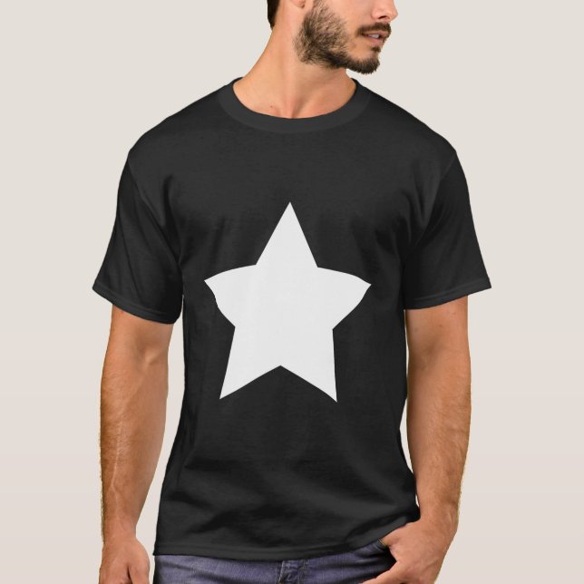 Big White Star T-Shirt (Front)