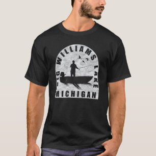 Big Williams Lake Fishing Michigan T-Shirt