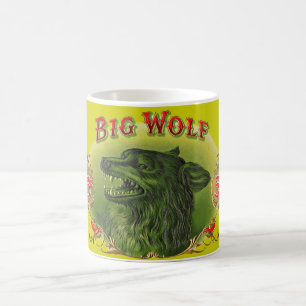 Big Wolf cigar label print Coffee Mug