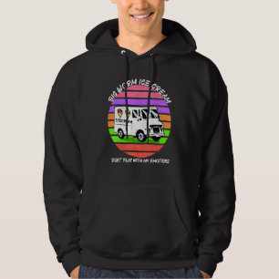 Big Worm Ice Cream Vintage Style Sunset Retro Hoodie