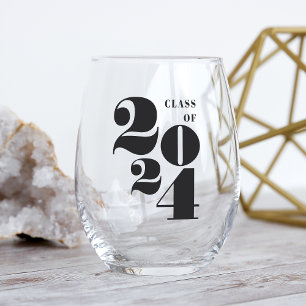 Big Year Class of 2025 Graduation Stemless Wine Glass