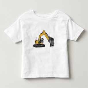 Big Yellow Excavator Toddler T-Shirt