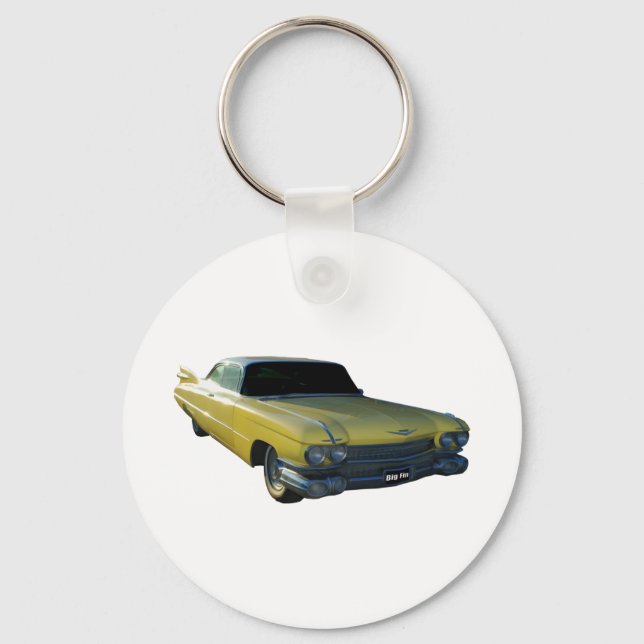 Big Yellow Fin 59 Cadillac Key Ring (Front)