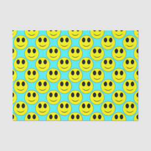 Big Yellow Happy Face Allover Tissue Paper