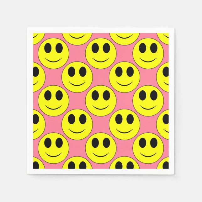 Big Yellow Happy Face Napkin (Front)