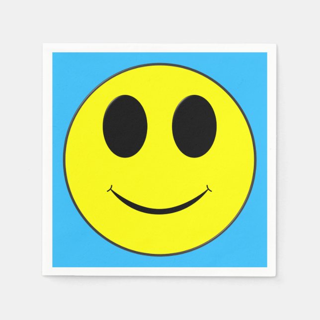 Big Yellow Happy Face Napkin (Front)