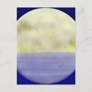 Big yellow moon postcard