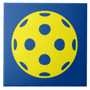 Big yellow pickleball ball tiles