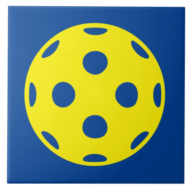 Big yellow pickleball ball tiles (Front)