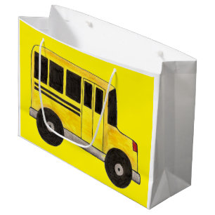 Big Yellow School Bus Driver Teacher Education Large Gift Bag