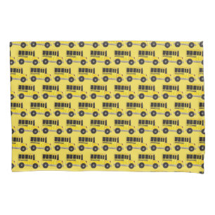 Big Yellow School Bus Driver Transportation Pillowcase