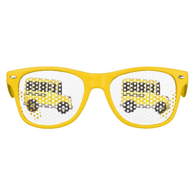 Big Yellow School Bus Party Shades (Front)