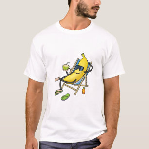 Big Yellow Sunbathing Banana T-Shirt