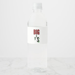 Big Yes Water Bottle Label