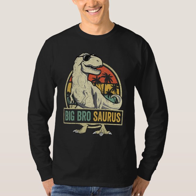 Bigbrosaurus Rex Dinosaur Big Bro Saurus Brother F T-Shirt (Front)