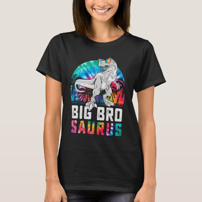 Bigbrosaurus Rex Dinosaur Big Bro Saurus Family Ma T-Shirt (Front)