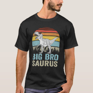 Bigbrosaurus T Rex Dinosaur Big Bro Saurus Family T-Shirt