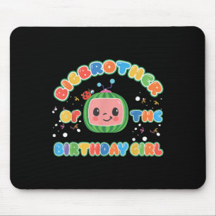 Bigbrother Of The Birthday Girl Melon Family Match Mouse Mat
