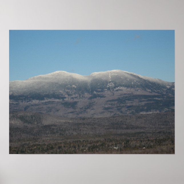 Bigelow "Indian Maiden" Mountain Range, Maine Poster (Front)