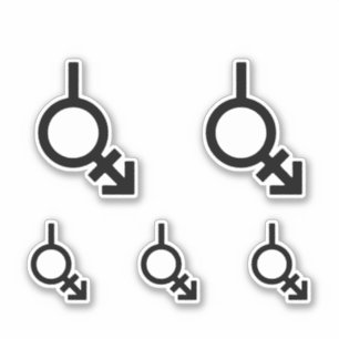 Bigender Androgyne and Neutrois Gender Symbol