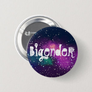 Bigender Customisable Galaxy Identity 6 Cm Round Badge