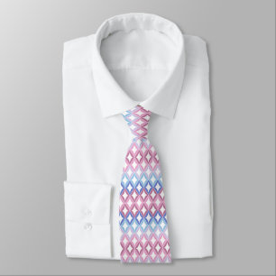 Bigender Flag Diamonds Pride Tie