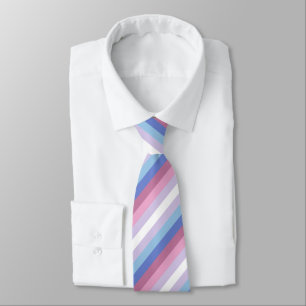 Bigender Flag Neck Tie