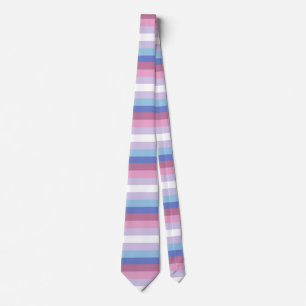 Bigender Flag Striped Pride Tie