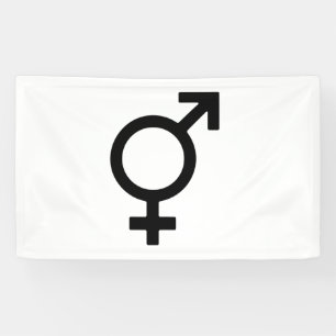 Bigender Gender Symbol Banner