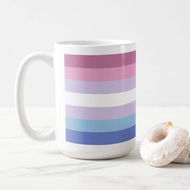 Bigender Pride Coffee Mug (With Donut)