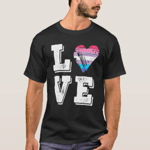 Bigender Pride Flag Love Bigender Flag 1 T-Shirt