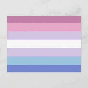 Bigender Pride Flag Postcard