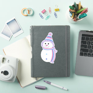 Bigender Pride Snowman Snowperson Flag Pastels