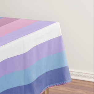 Bigender Pride, Striped Print, LGBTQ Pride Tablecloth