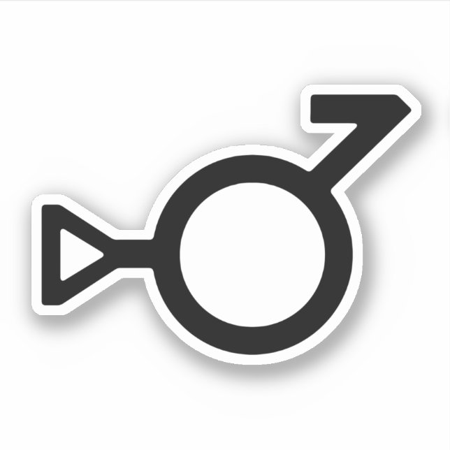 Bigender Third Gender Gender Symbol (Front)