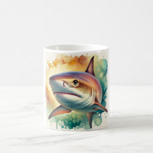 Bigeye Sand Tiger Shark 180924AREF111 - Watercolor Coffee Mug