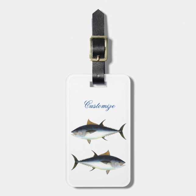 Bigeye Tuna Style Thunder_Cove Luggage Tag (Front Vertical)