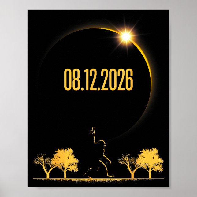 Bigfoot 08.12.26 Total Solar Eclipse 2026  Poster (Front)
