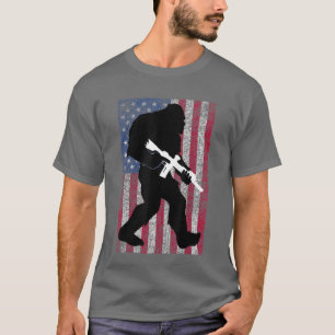 Bigfoot 2nd Amendment Right to Bear Arms Gift T-Shirt