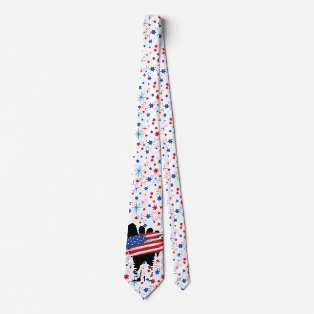 Bigfoot 4th July.b Tie (Front)