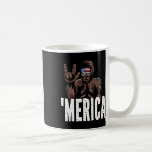Bigfoot 4th Of July American Independence Day Asl Coffee Mug