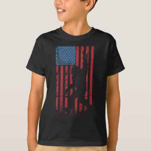 Bigfoot 4th Of July Funny Bigfoot American Usa Fla T-Shirt